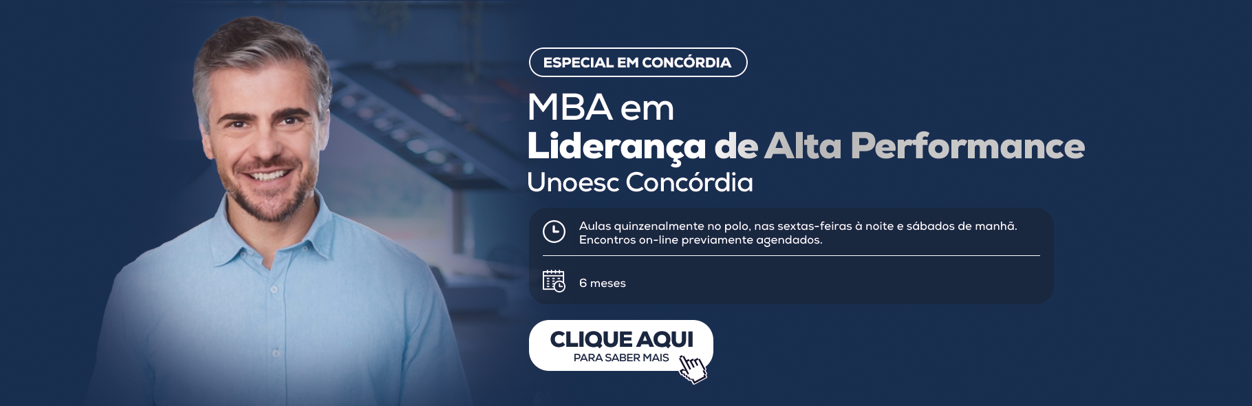 MBA em Liderança Estratégica Unoesc Concórdia banner-1